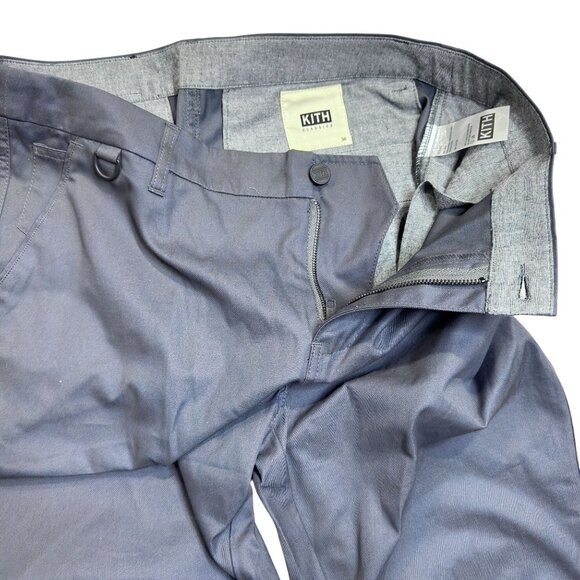KITH Classics Men’s Cotton Jogger Pants Blue Twill Tapered Size 36 Streetwear - Picture 9 of 12